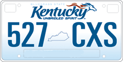 Kentucky Unbridled Spirit Licence Plate